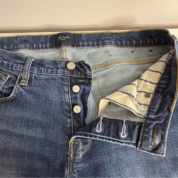 Paul Smith - Men’s Blue Jeans with Button Fly - Size 32 - Picture 3 of 8